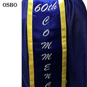 Fashion Wholesale University Classic Graduation Stole Graduation Stole With Slanted End