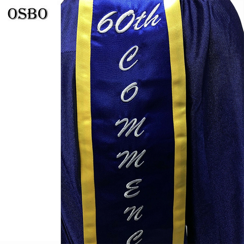 Fashion Wholesale University Classic Graduation Stole Graduation Stole With Slanted End