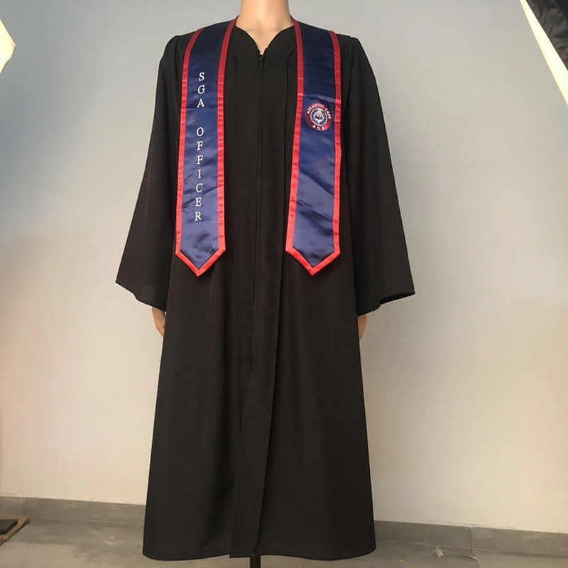 New Design High Quality University Graduation Embroidery  stole sash