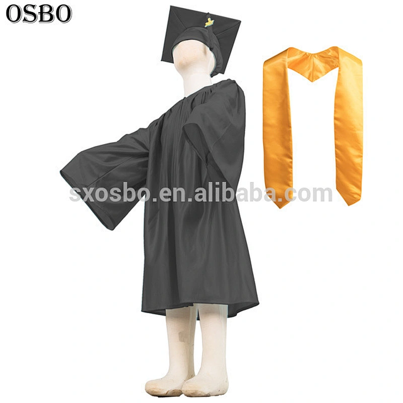 High Quality Children Kindergarten Graduation Gown With Stole