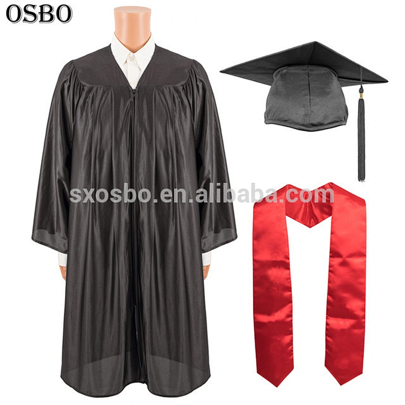 US Style Bachelor Black Graduation Gown