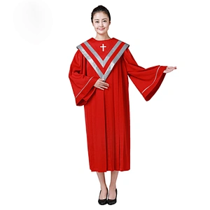 Church Choir Dress Clothing Jesus Class Service Wear Wedding Hymn Holy Garments Nun Costume Christian church Sing Robe