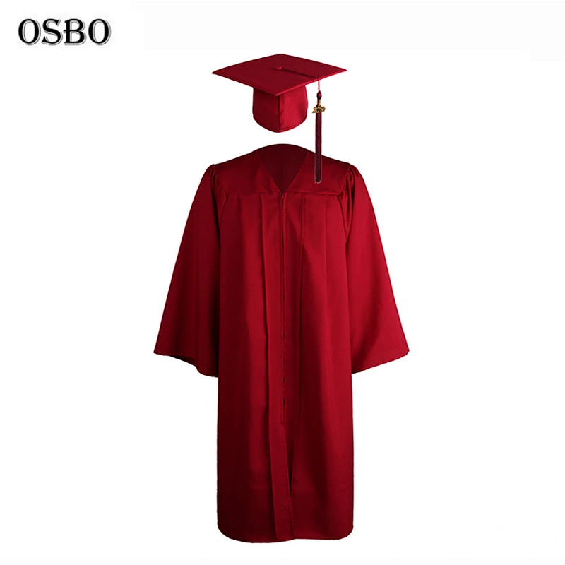 2019 Maroon Wholesale University Academic College Graduation Gown Set