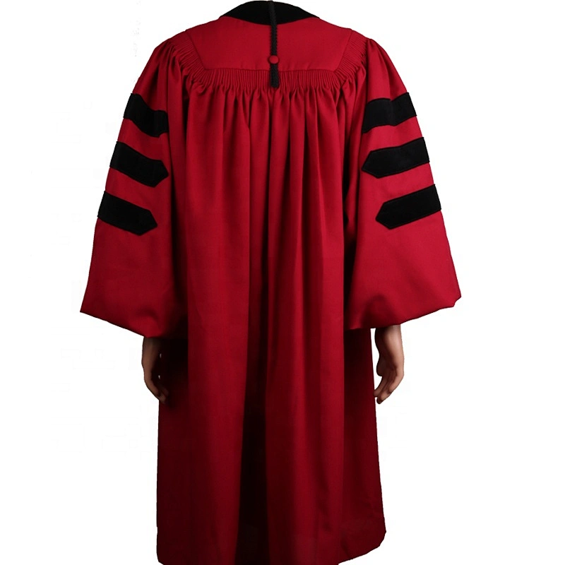 high quality deluxe black and red church pulpits clergy/Pastor robes and gowns