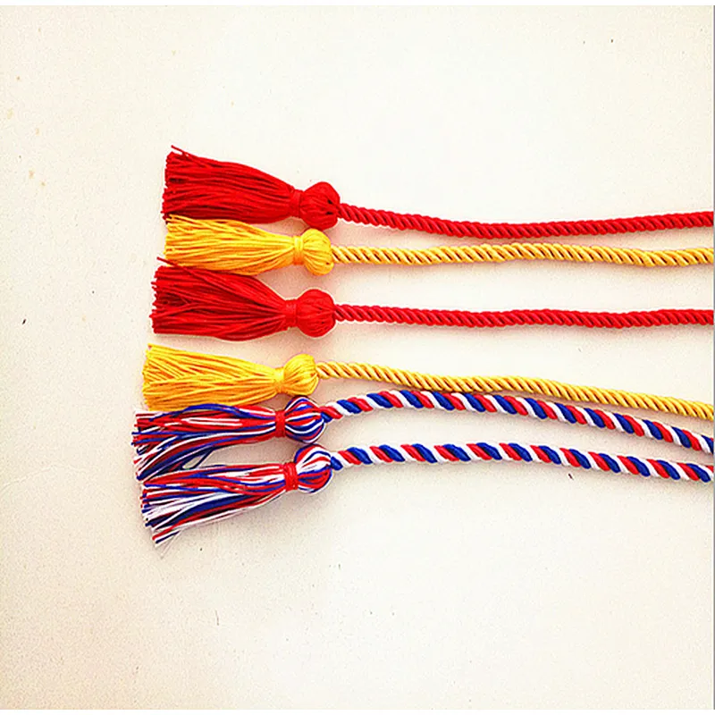 2018 Rayon  color graduation rope college honor cord for graduation accessories