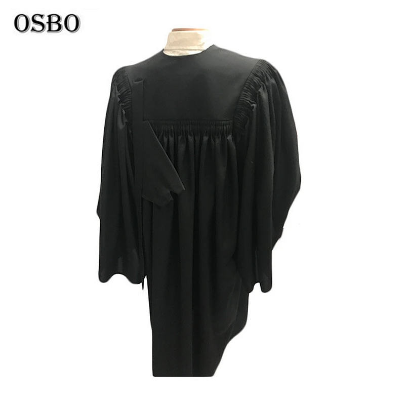 Wholesale cheap polyester Clergy Uniforms black church gown Choir Robes