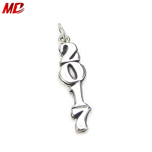 Silver 2017 Vertical Style Grduations Tassels Decoration Year Charms