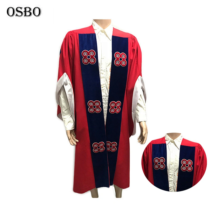 100% Polyester Customized Color Church cheap polyester clergy robes