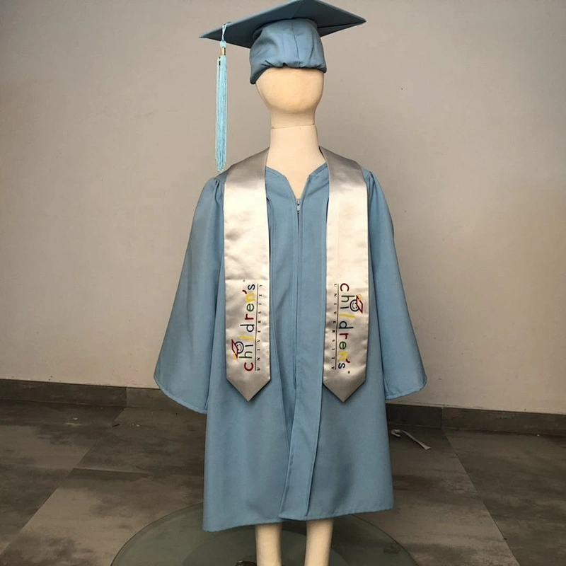 printed colorful  satin graduation stole or sach for children