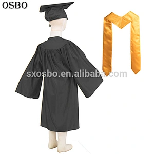 High Quality Children Kindergarten Graduation Gown With Stole