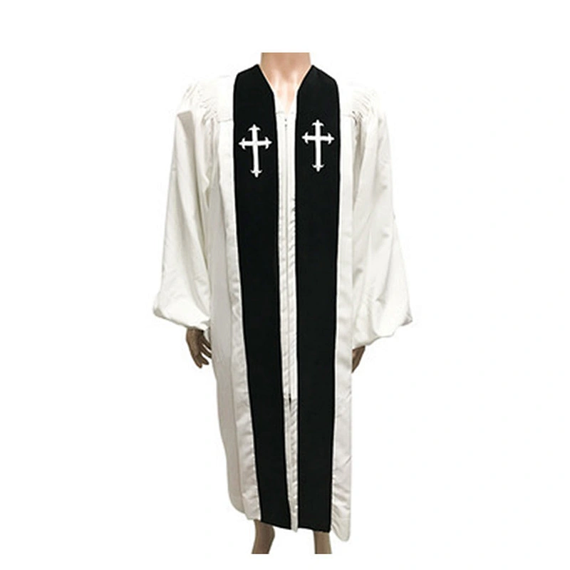 Wholesale Custom black Church Choir Priest Gown Uniform