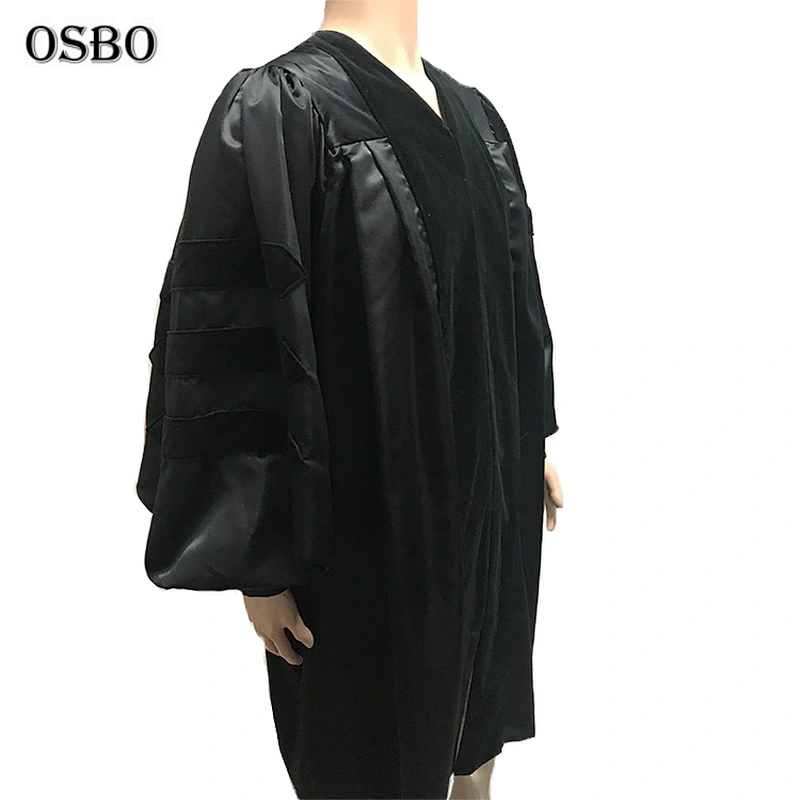 Latest wholesale academic doctoral graduation gown