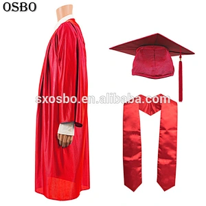 wholesale academic regalia graduation gowns/academic robe,cheap satin graduation robe