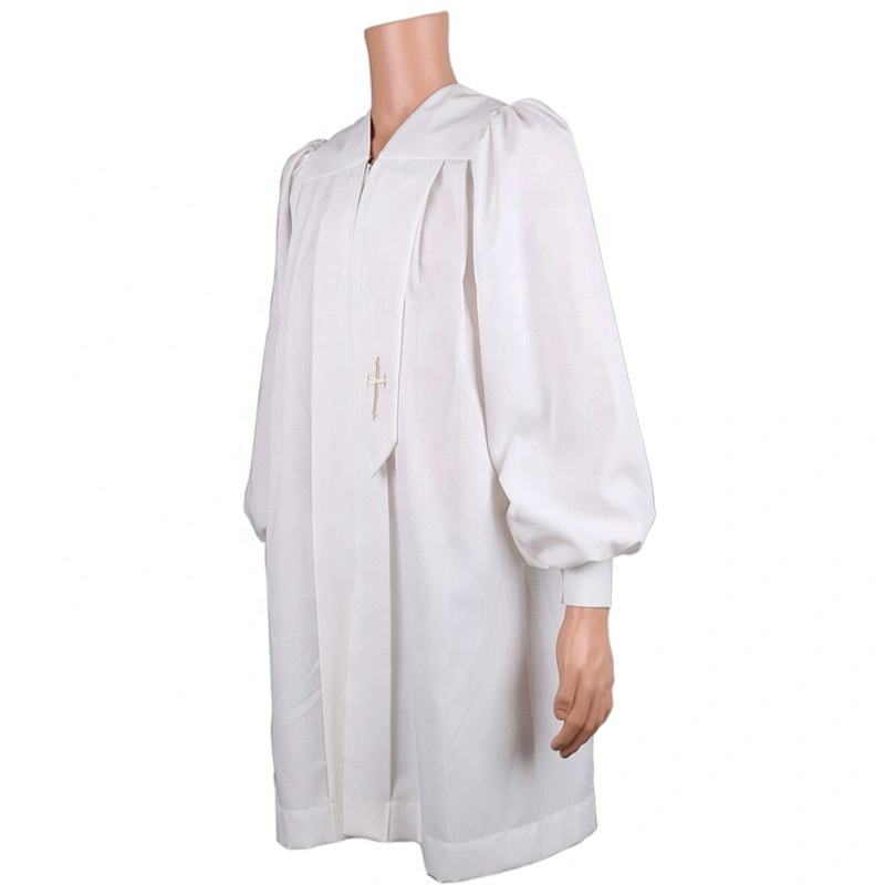 wholesale cheap white clergy robes /choir robe/ church gown