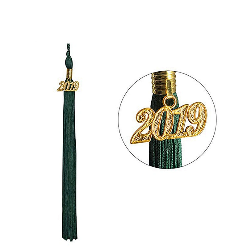 Shiny Forest Green Graduation Attire For Kindergarten