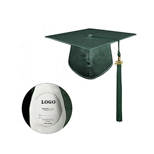Shiny Forest Green Graduation Attire For Kindergarten