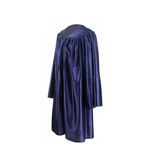 Baby Graduation Cap and Gown Shiny Navy