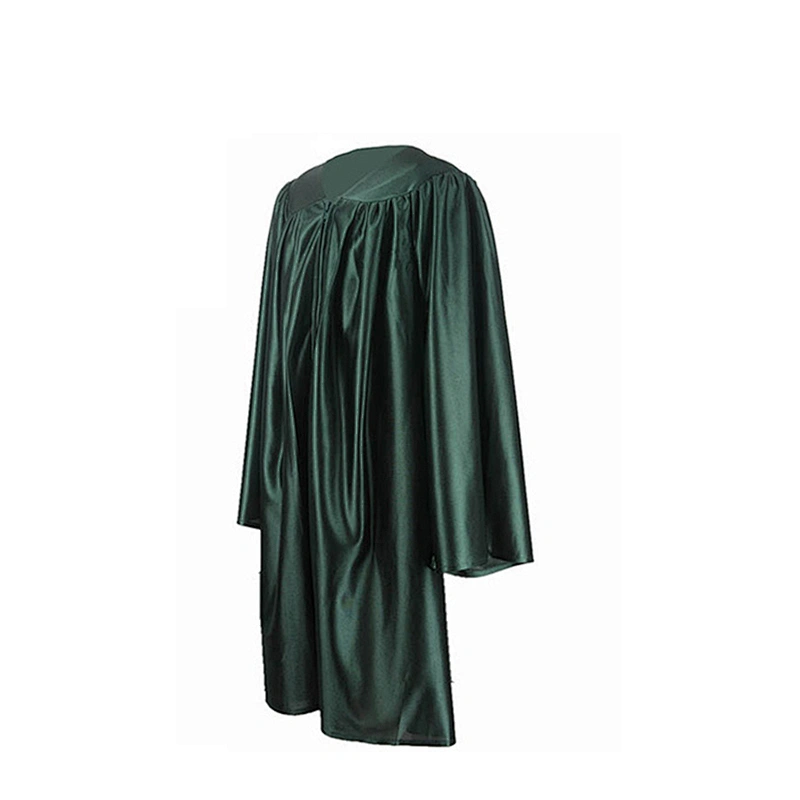 Shiny Forest Green Graduation Attire For Kindergarten