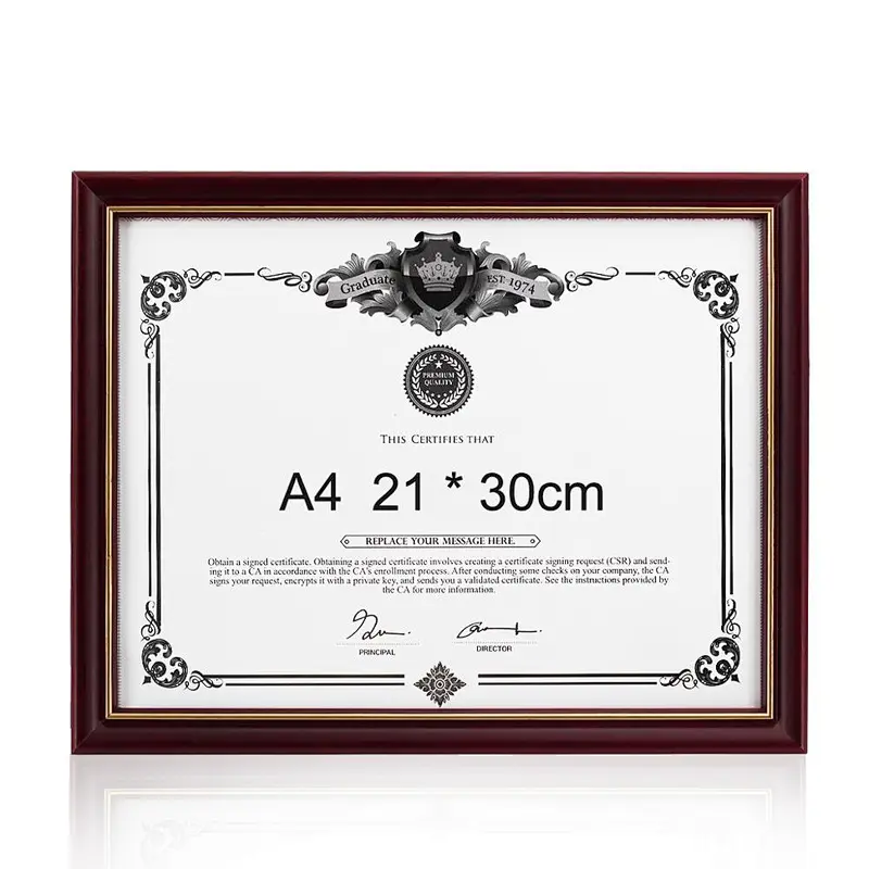 In Stock Wood Diploma Picture Frames A4 Certificate Qualifications Frames
