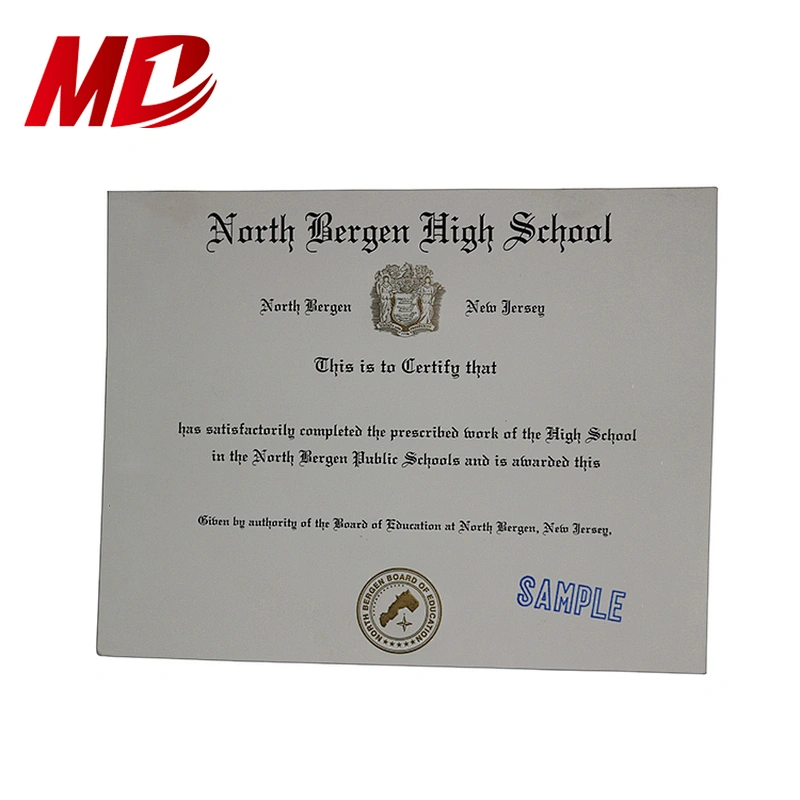 Anti-Counterfeiting Security Certificate Paper with Stamping Hologram