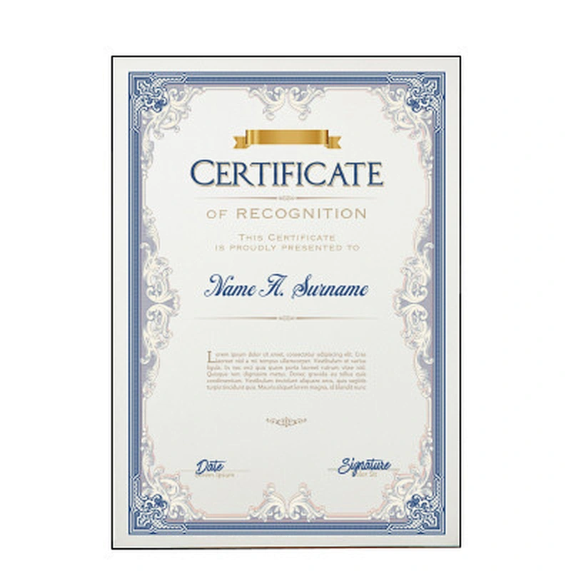 Factory Price Security Printing Degree Certificate Paper