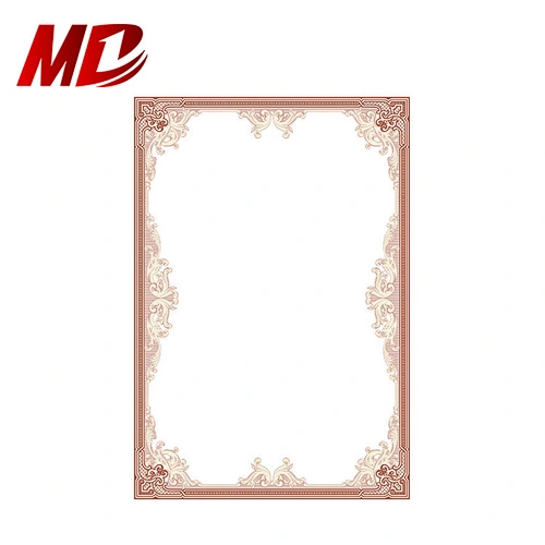 Gold Foil Hot Stamping A4 Award Degree Certificate Printing Paper