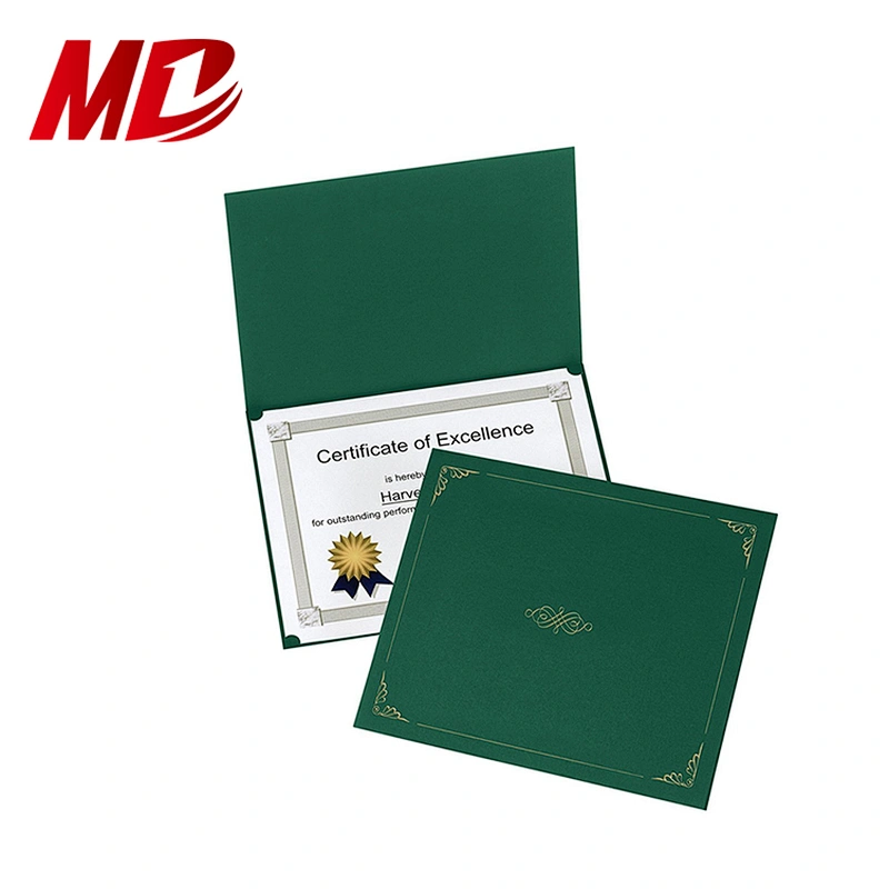 Cheap Certificate embossed Paper with Paper Certificate cover
