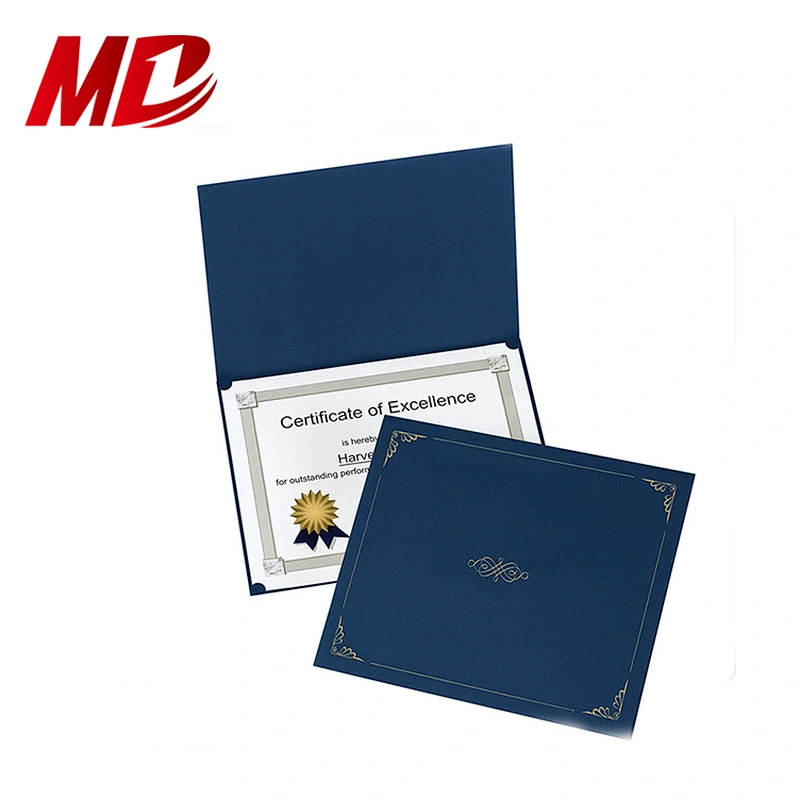 Cheap Certificate embossed Paper with Paper Certificate cover