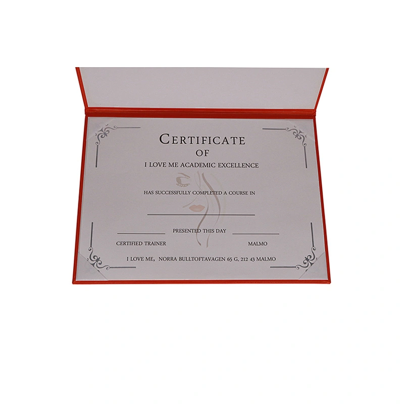 Customized 180GSM Sliver Foil Hot Stamping Award Degree Printing Certificate of A4 size