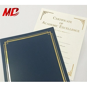 Cheap Certificate embossed Paper with Paper Certificate cover