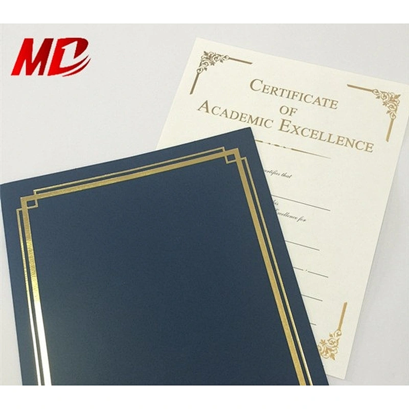 Cheap Certificate embossed Paper with Paper Certificate cover