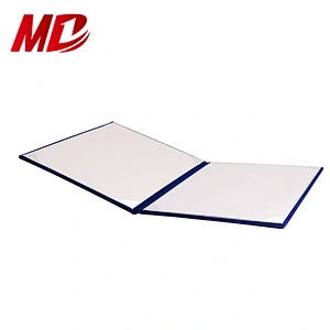Beauty Royal Blue A4 Velvet custom diploma cover holder for Graduation Certificate