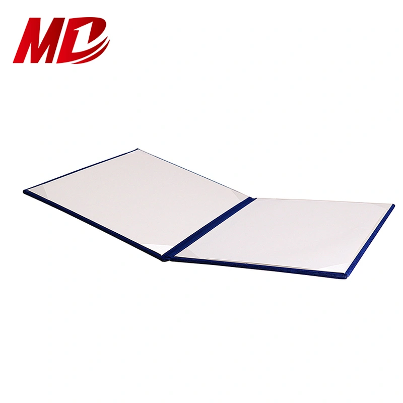Beauty Royal Blue A4 Velvet custom diploma cover holder for Graduation Certificate