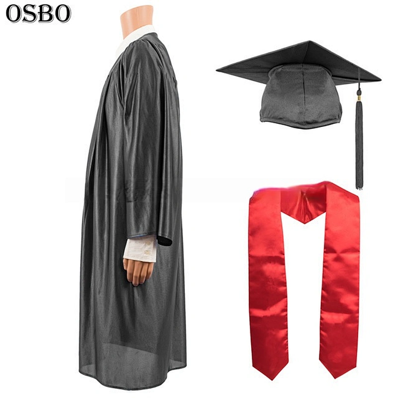US Style Bachelor Black Graduation Gown
