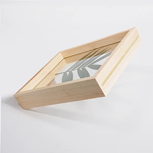 5inch 6inch 7inch Double sided glass photo square picture frame