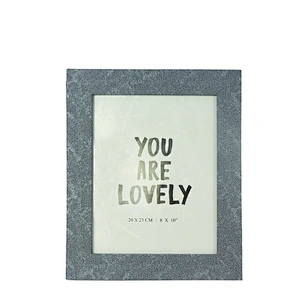 Plastic Picture Photo Frames -  Distressed Blue and High Definition Real Glass or plastic glass for Wall or Desktop High quality