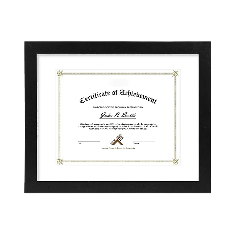2020 Graduation Certificate Frame Diploma Awards Holders Wood Frames 11in by 14in  with double mat