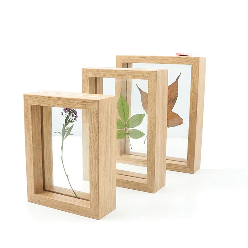 5inch 6inch 7inch Double sided glass photo square picture frame
