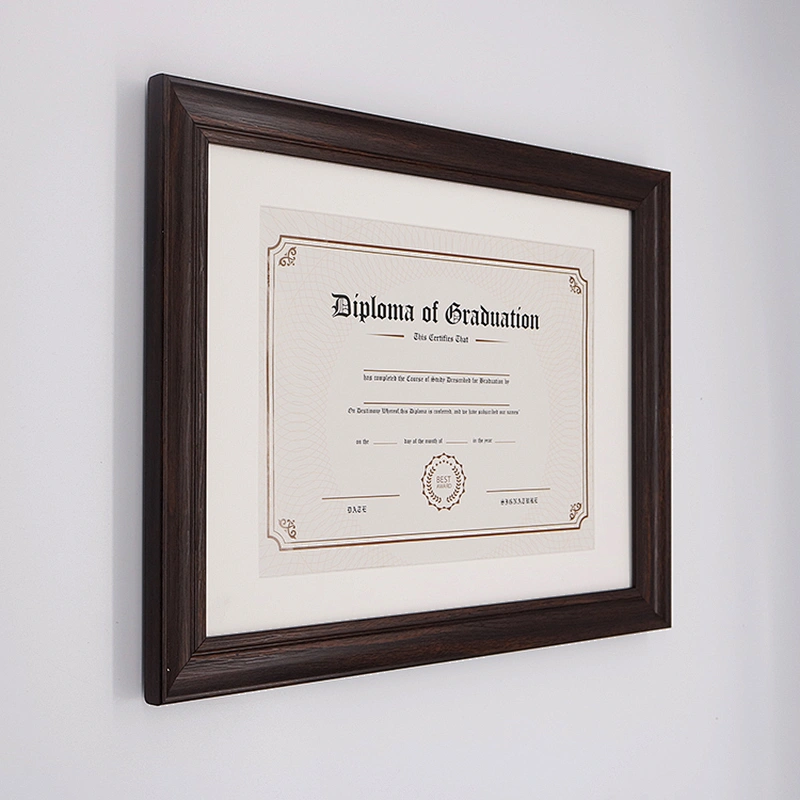 Cheap wood like Certificate Frame Diploma Documents Frames, with mat for A4  picture frames