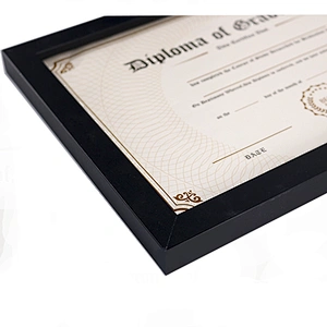 A4 MDF Black Photo Certificate Document Frames