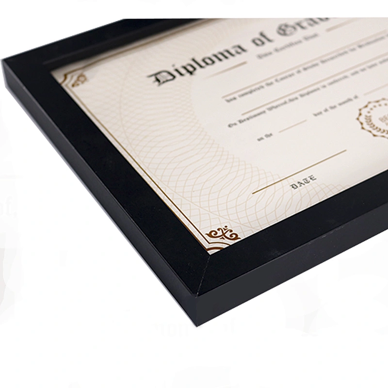 A4 MDF Black Photo Certificate Document Frames