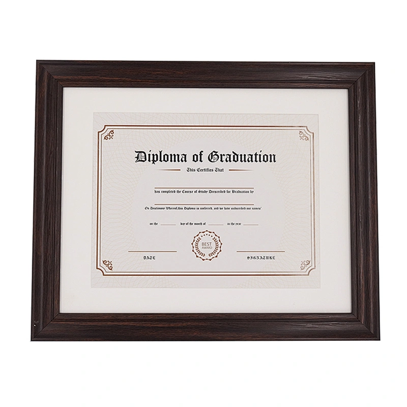 Cheap wood like Certificate Frame Diploma Documents Frames, with mat for A4  picture frames