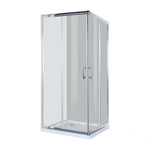 French Home Bathroom Affordable 2 Sided Glass Shower 90x90 Tempered Glass Room Modern Shower Enclosure