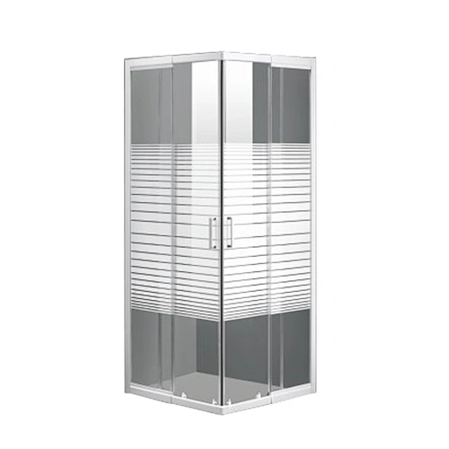 China Factory Wholesale 80x80CM Shower Enclosure Retractable Aluminum Frame  Coating Glass Shower Cabins