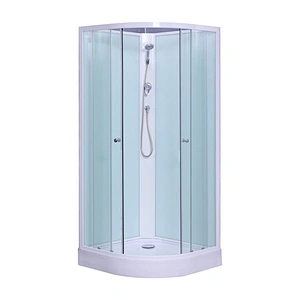 Bathroom Equipment 4 sided Tempered Glass Corner Shower Cabin Complete Shower Enclosure