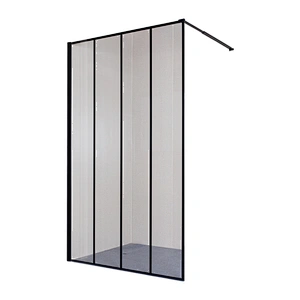 2019 Bathroom Wet Room 8MM Tempered Glass Shower Door Australia Style Black Shower Screens