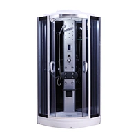 China new European bath design round glass shower cabin