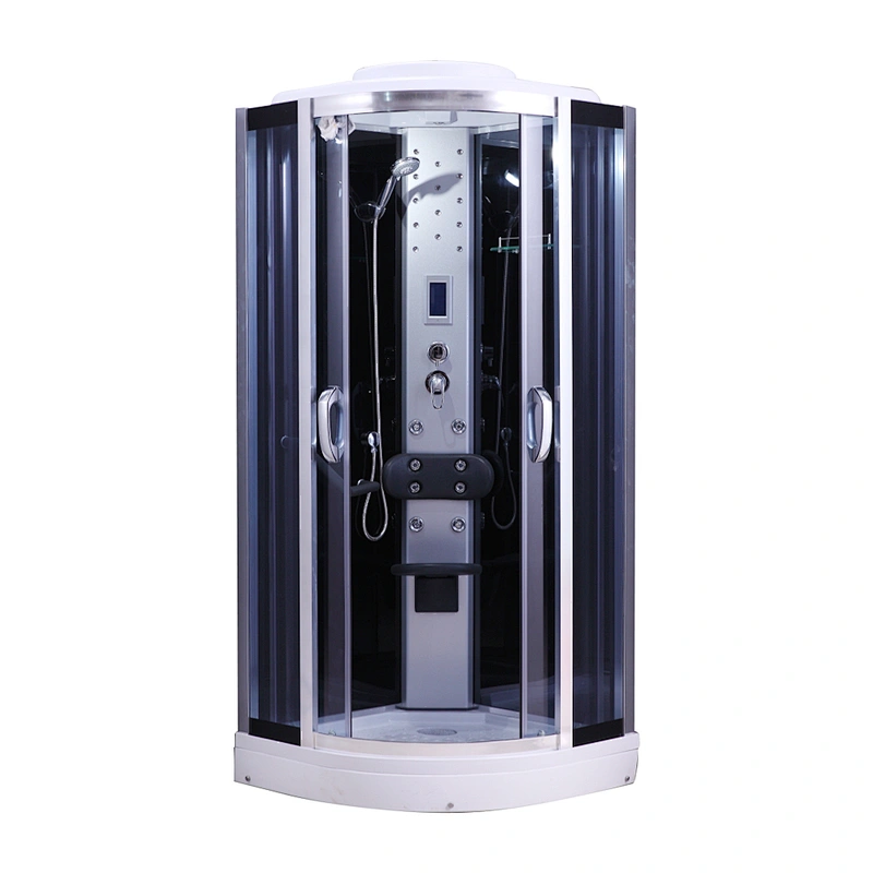 China new European bath design round glass shower cabin