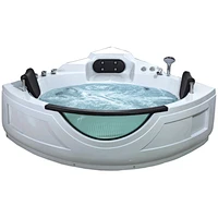 New Fashion Whirlpool White Irregular Bathtub