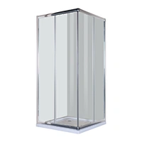 Bathroom lowes Freestanding Shower Room 6MM High Quality Painting Tempered Glass 2 Sides Shower Enclosure